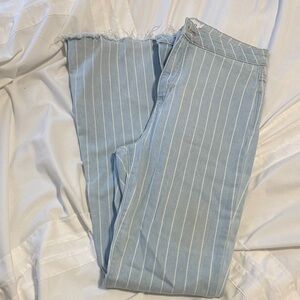Cello Sky Blue Striped Pants